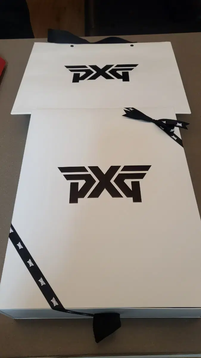 pxg정품 박스와 쇼핑백